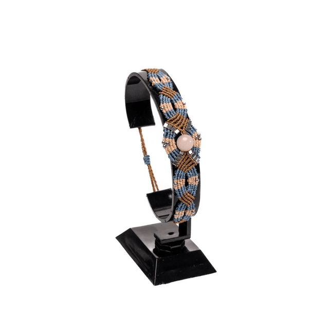 Bracelet Douceur de Quartz – Micro Macramé &amp; Acier Inoxydable